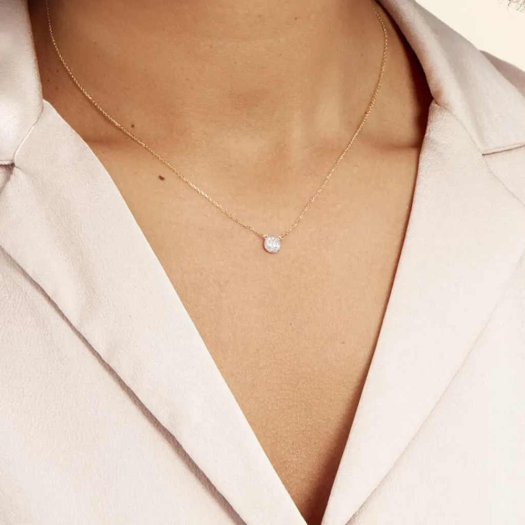 Histoire d'Or Collier Teani or jaune diamant Sale