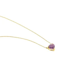 Histoire d'Or Collier Tender Love Or Jaune Améthyste or jaune améthyste violet Sale