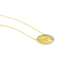 Histoire d'Or Collier Theolina Plaqué Or Jaune Oxyde De Zirconium Sale