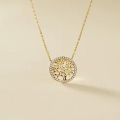 Histoire d'Or Collier Theolina Plaqué Or Jaune Oxyde De Zirconium Sale