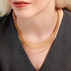 Histoire d'Or Collier Thika Acier Jaune Clearance