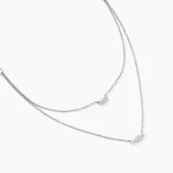 Histoire d'Or Collier Tiwa De Zirconium argent blanc oxyde
