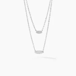 Histoire d'Or Collier Tiwa De Zirconium argent blanc oxyde