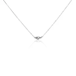 Histoire d'Or Collier Tolly Argent Blanc Discount