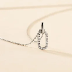 Histoire d'Or Collier Tracee Argent Blanc Oxyde De Zirconium Best