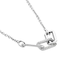 Histoire d'Or Collier Trait D'union Argent Blanc Oxyde De Zirconium Hot