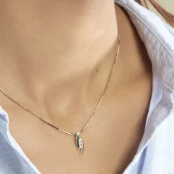 Histoire d'Or Collier Trilogie Or Jaune Diamant