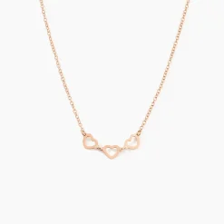 Histoire d'Or Collier Trinity Argent Rose New