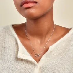 Histoire d'Or Collier Twillie Argent Blanc Oxyde De Zirconium Best