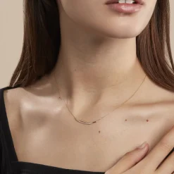 Histoire d'Or Collier Una Or Jaune Diamant New