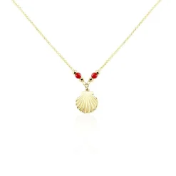 Histoire d'Or Collier Under The Sea Or Jaune Corail or jaune corail p&ecirc;che Discount