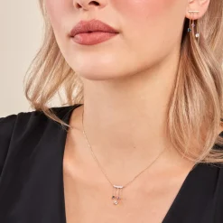 Histoire d'Or Collier Universe Or Jaune Topaze Améthyste Best