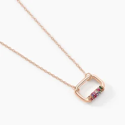 Histoire d'Or Collier Urban Call De Synthese Oxyde De Zirconium argent rose pierre Best