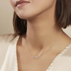 Histoire d'Or Collier Veda Argent Blanc Oxyde De Zirconium New