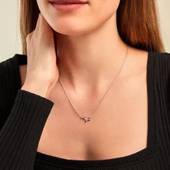 Histoire d'Or Collier Vega Argent Blanc Oxyde De Zirconium Outlet