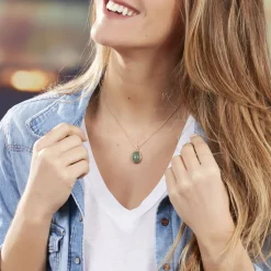 Histoire d'Or Collier Veina Plaqué Or Jaune Aventurine Clearance