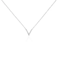 Histoire d'Or Collier Velda Argent Blanc New