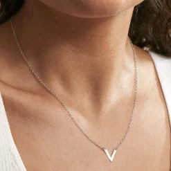 Histoire d'Or Collier Velda Argent Blanc New