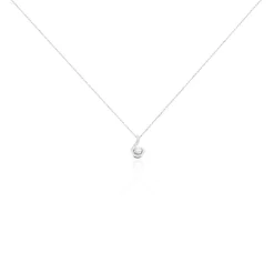 Histoire d'Or Collier Vrille Accompagnee or blanc diamant Sale