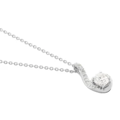 Histoire d'Or Collier Vrille Accompagnee or blanc diamant Discount