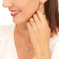 Histoire d'Or Collier Weena Or Rose Oxyde De Zirconium Discount