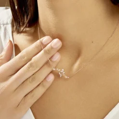 Histoire d'Or Collier Wendy Argent Rose Oxyde De Zirconium Outlet