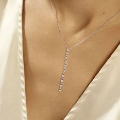 Histoire d'Or Collier Whitney Argent Blanc Oxyde De Zirconium Clearance