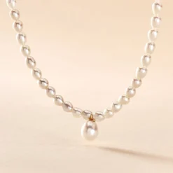 Histoire d'Or Collier Wilfrid Or Jaune Perle De Culture