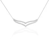 Histoire d'Or Collier Wilna Acier Blanc New