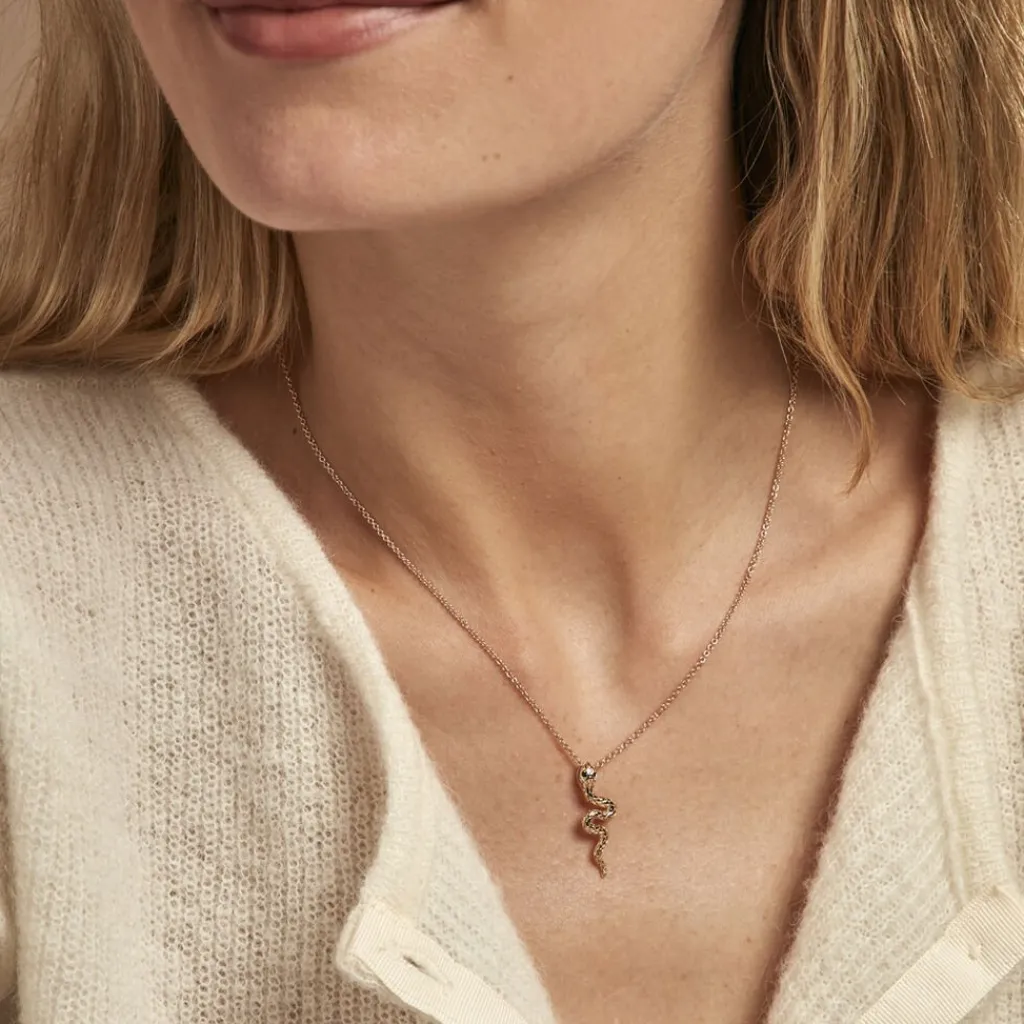 Histoire d'Or Collier Yasha Plaqué Or Jaune Spinelle Synthétique Online