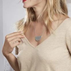 Histoire d'Or Collier Yelda Acier Blanc Outlet