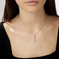 Histoire d'Or Collier Ylianna Argent Blanc Oxyde De Zirconium Best