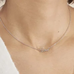 Histoire d'Or Collier Yuki Argent Blanc Discount