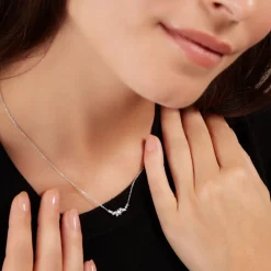 Histoire d'Or Collier Zachary Or Blanc Diamant Synthétique Online