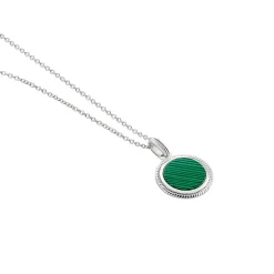 Histoire d'Or Collier Zea Argent Blanc Malachite argent blanc malachite vert Online