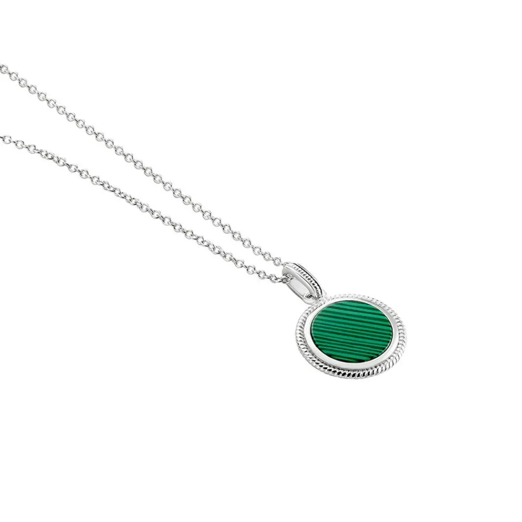 Histoire d'Or Collier Zea Argent Blanc Malachite argent blanc malachite vert Online