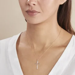 Histoire d'Or CORANTIN KREUZ 2 Unisex Anhänger Gold Bicolor 375 (9 Karat) Religiöses Kreuz Online