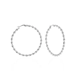 Histoire d'Or Creoles Antonello acier blanc Discount