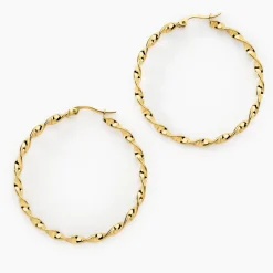 Histoire d'Or Creoles Acier Dore Antonello acier doré New