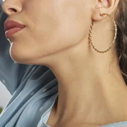 Histoire d'Or Creoles Acier Dore Antonello acier doré New