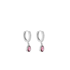 Histoire d'Or Creoles Jerusha Argent Blanc Oxydes De Zirconium New