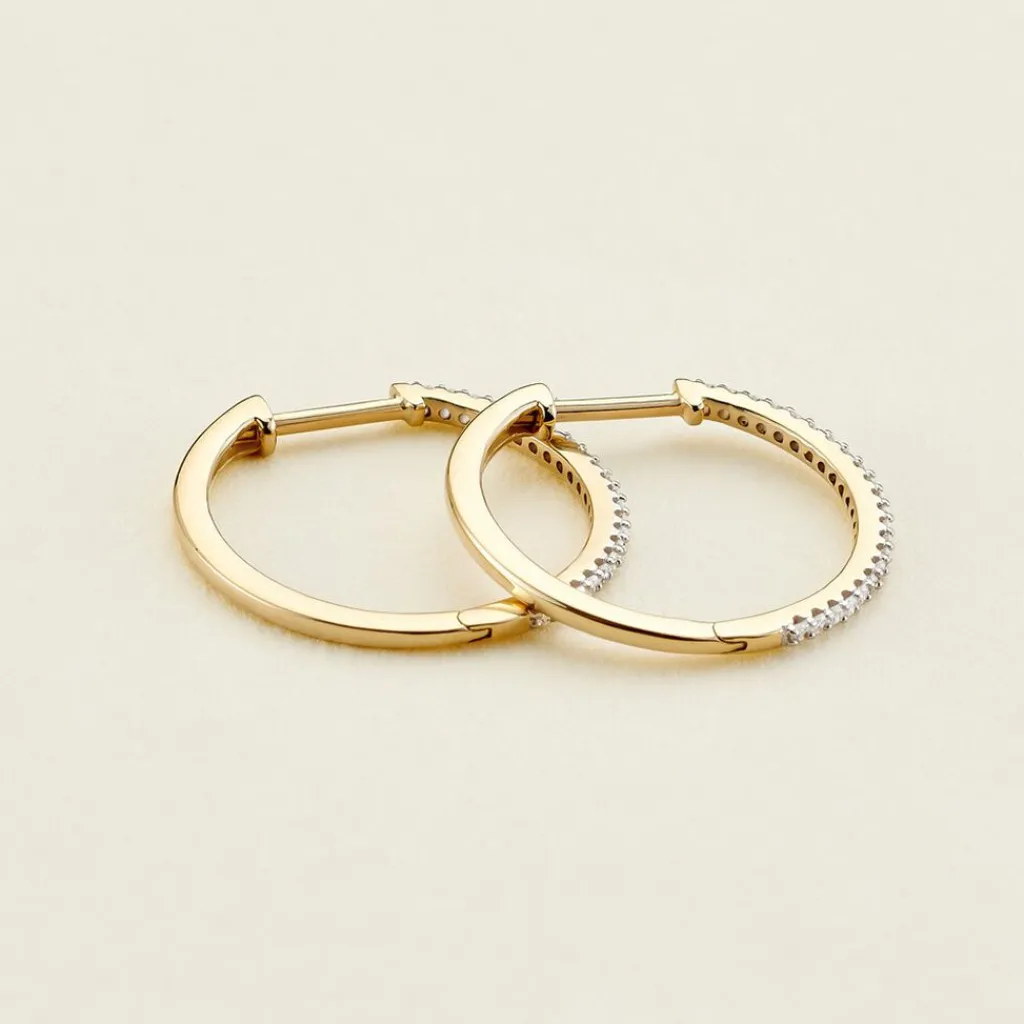 Histoire d'Or Creoles Or Jaune Aryanna Diamants or jaune diamant Outlet