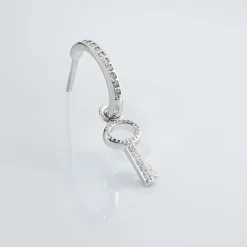 Histoire d'Or Créole Unitaire Ancelin Rondes Argent Blanc Oxyde De Zirconium Hot