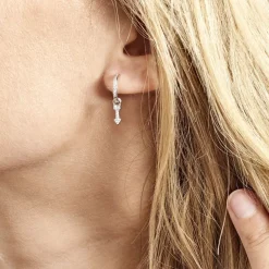 Histoire d'Or Créole Unitaire Ancelin Rondes Argent Blanc Oxyde De Zirconium Best