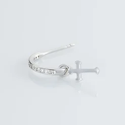 Histoire d'Or Créole Unitaire Ancelin Rondes Argent Blanc Oxyde De Zirconium Discount