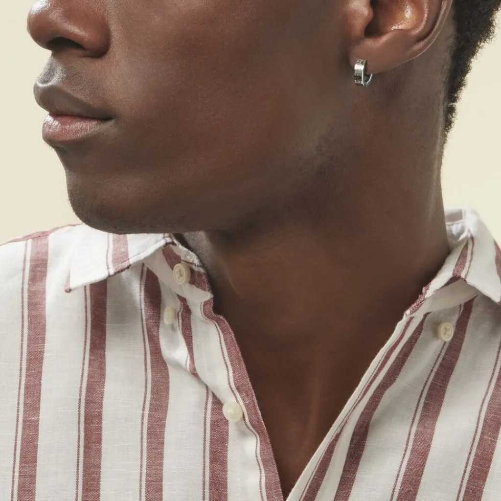 Histoire d'Or Créole Unitaire Helgo Acier Bicolore New