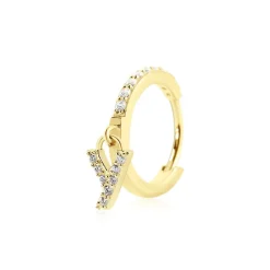 Histoire d'Or Créole Unitaire Léria Or Jaune Oxydes De Zirconium Sale