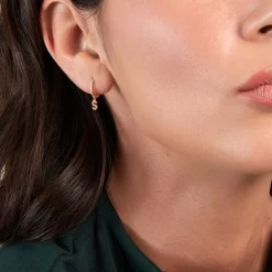 Histoire d'Or Créole Unitaire Léria Or Jaune Oxydes De Zirconium New