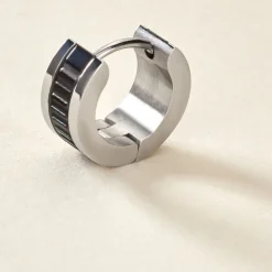 Histoire d'Or Créole Unitaire Stromboli Acier Blanc Sale