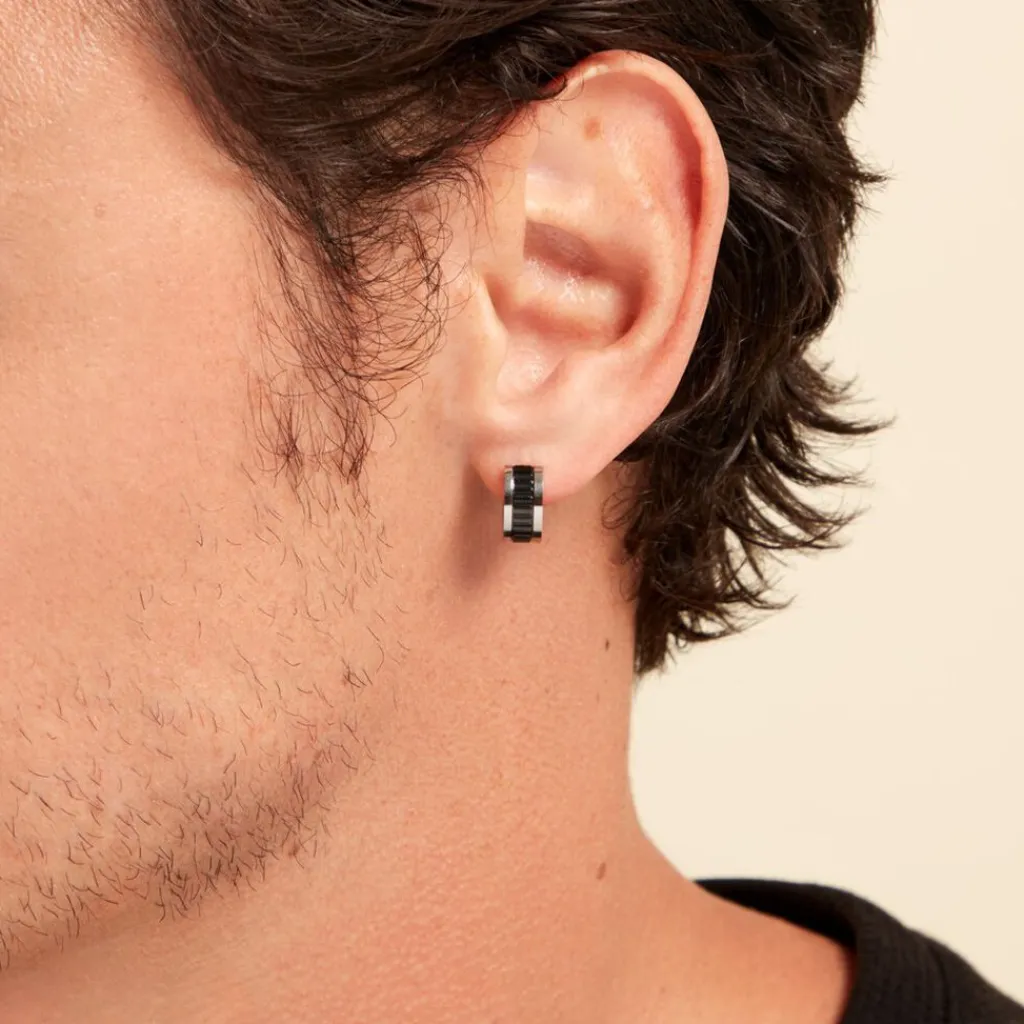 Histoire d'Or Créole Unitaire Stromboli Acier Blanc Sale